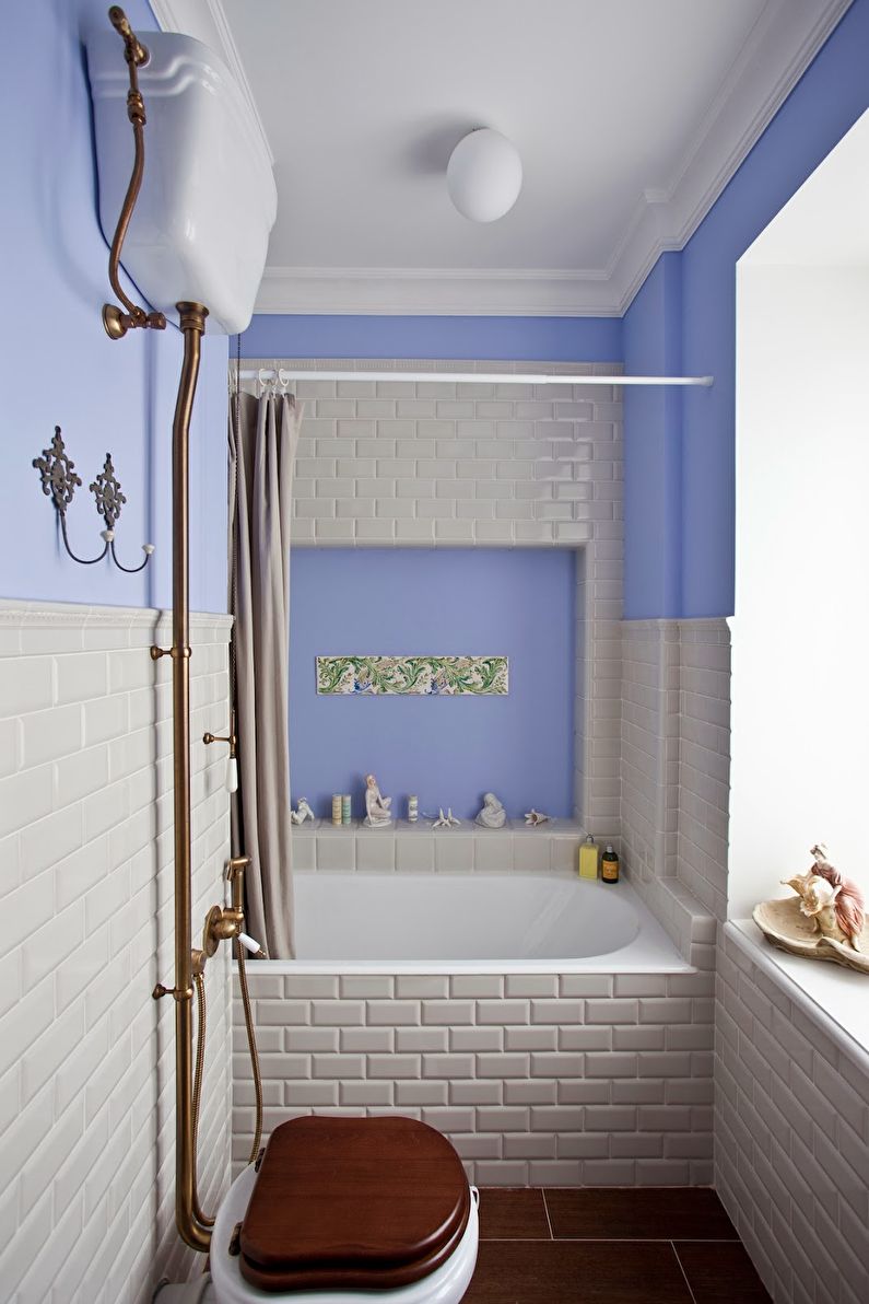 Bathroom design 3 sq.m. Provence style - photo