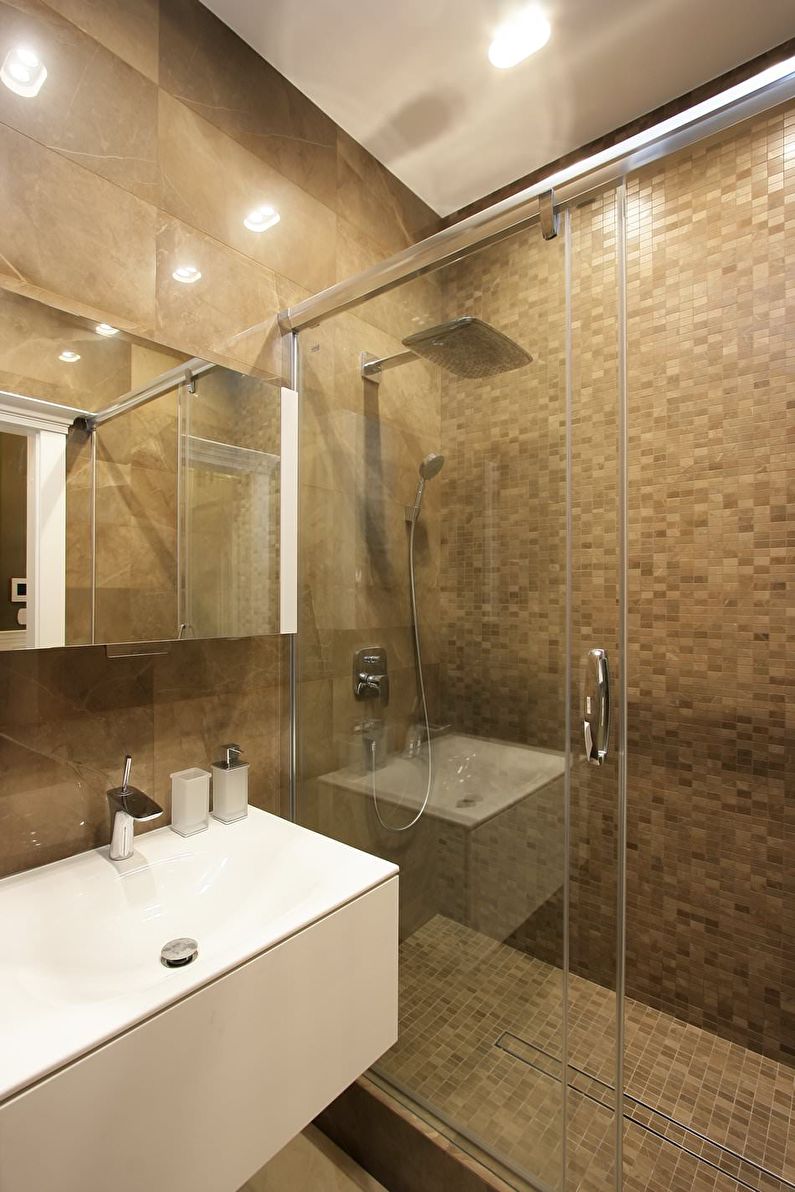 Bathroom design 3 sq.m. minimalism style - photo