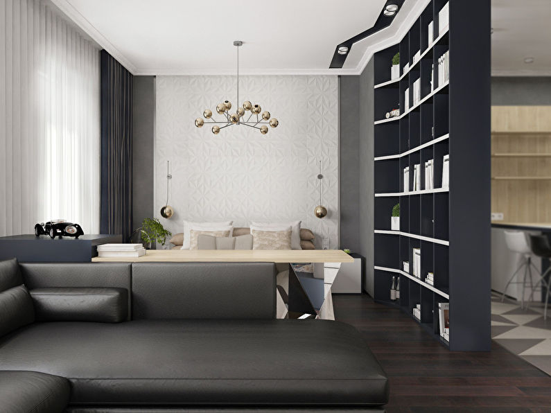 Black & White: Studio apartment 52 sq.m.