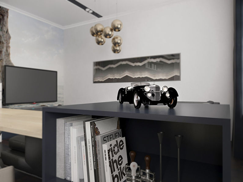 Black & White: Studio apartment 52 sq.m.