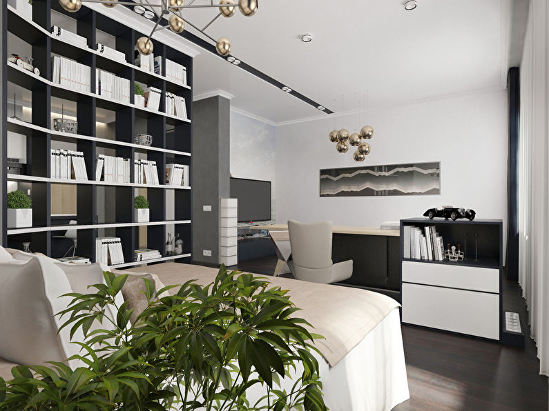 Black & White: Studio apartment 52 sq.m.