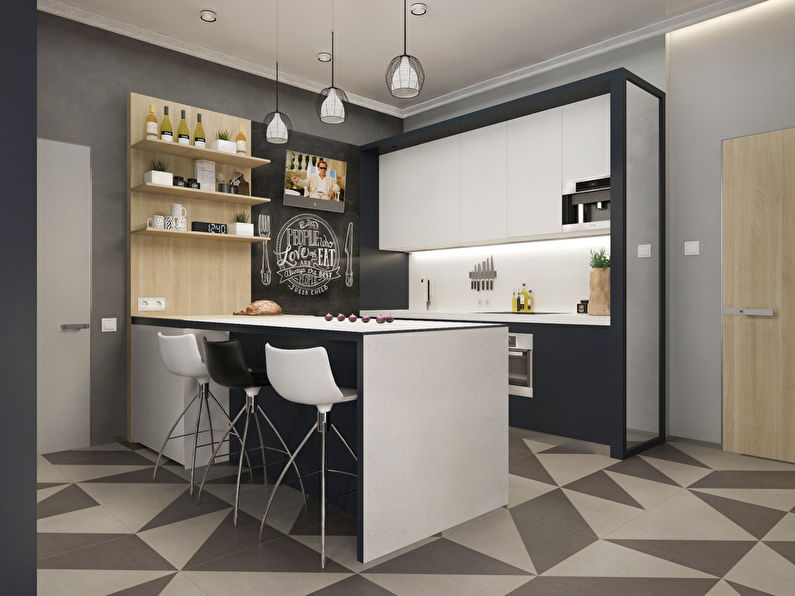 Black & White: Studio apartment 52 sq.m.