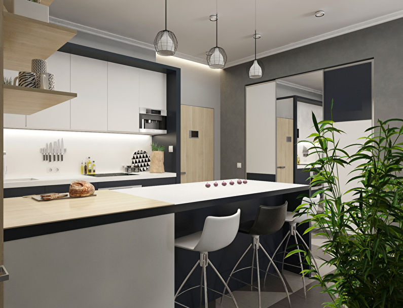 Black & White: Studio apartment 52 sq.m.