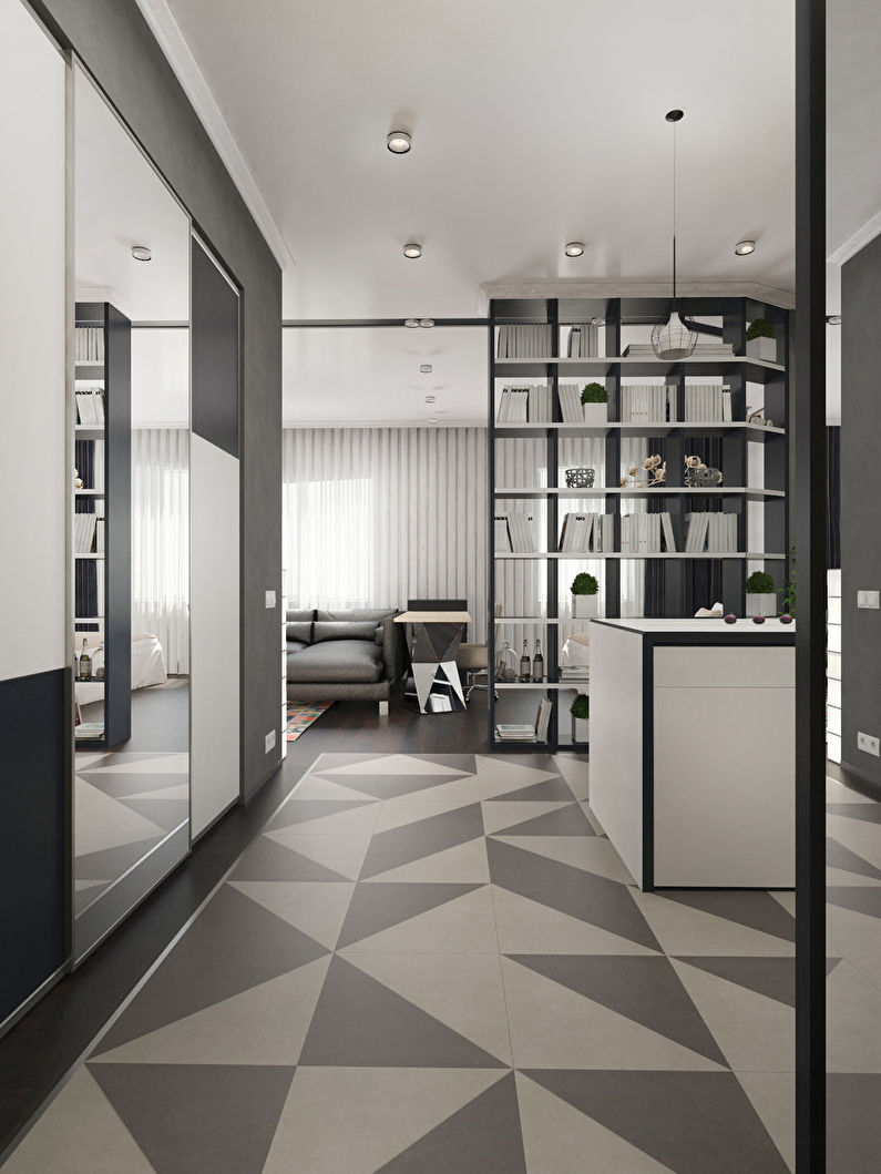 Black & White: Studio apartment 52 sq.m.