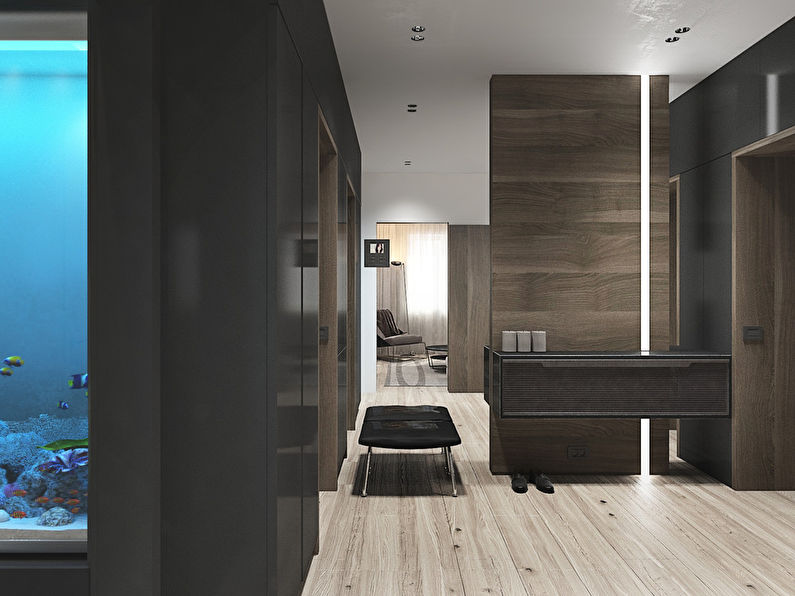 Design of the apartment in the style of minimalism, Domodedovo