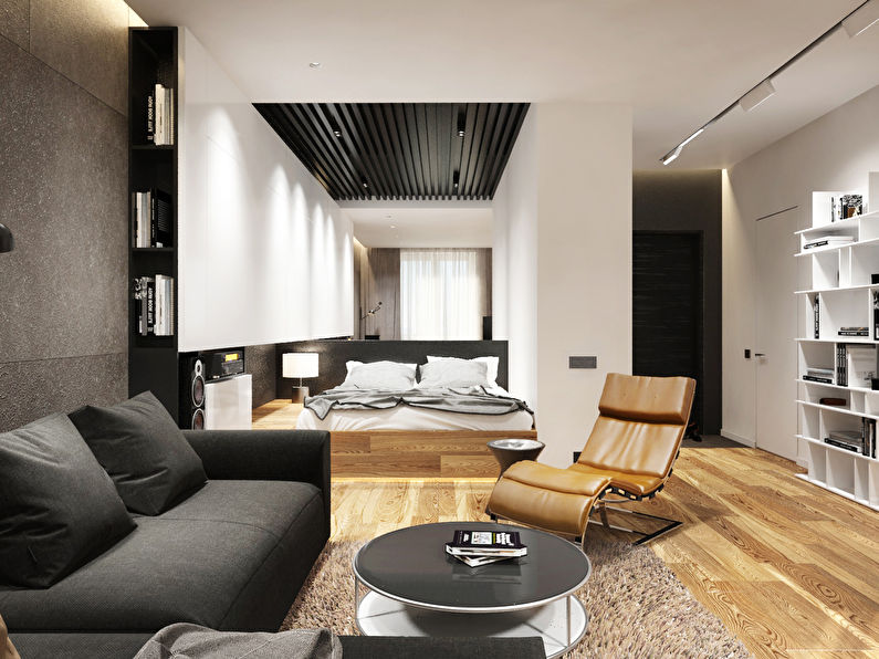 The interior of the apartment is 36 sq.m.