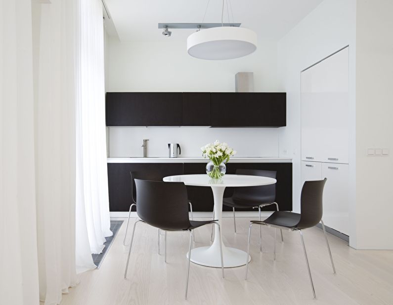 Dining area - minimalist kitchen design
