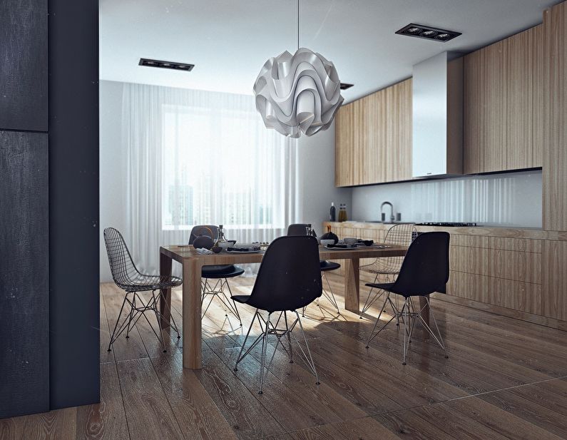 Dining area - minimalist kitchen design