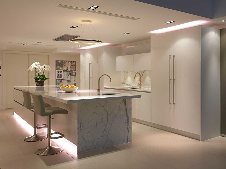 Correct minimalist kitchen lighting
