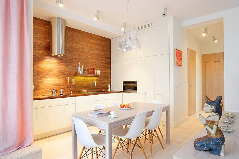 Design of a small kitchen in the style of minimalism - photo