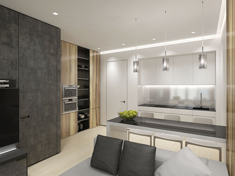 Appartement d'une pièce design 55 m² à Moscou