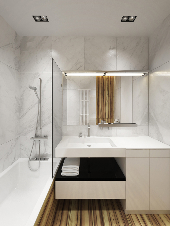 Appartement d'une pièce design 55 m² à Moscou