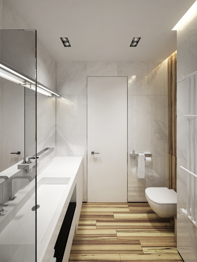 Appartement d'une pièce design 55 m² à Moscou