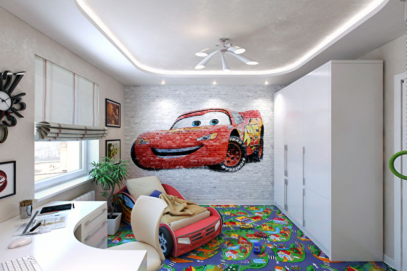 Design of a small children's room 9-10 sq.m. - Photo