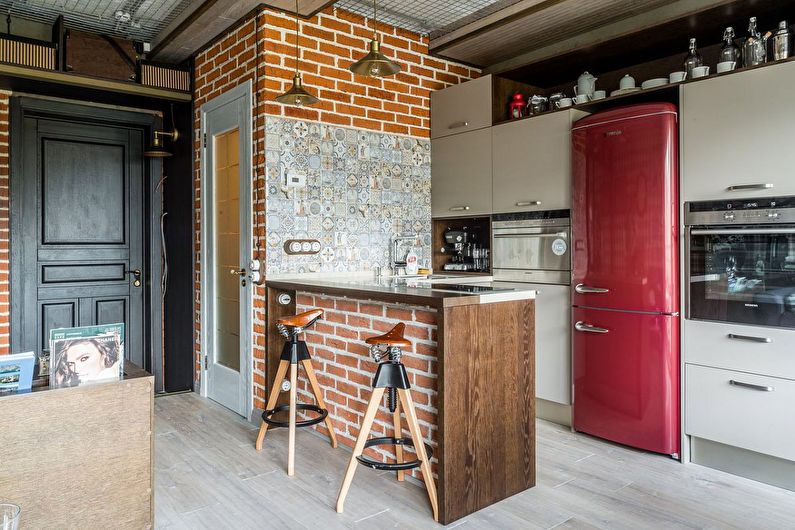 Fridge - loft style kitchen