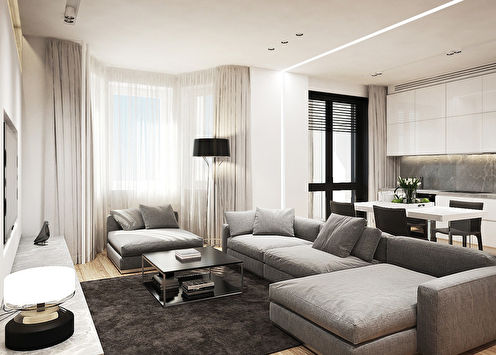 The interior of the apartment in the LCD 