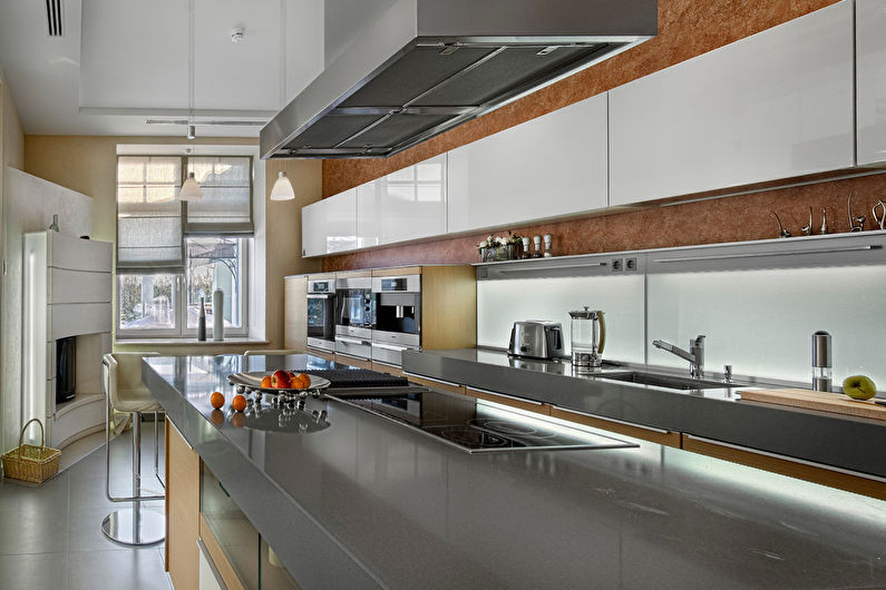 Varieties of kitchen layout with the island