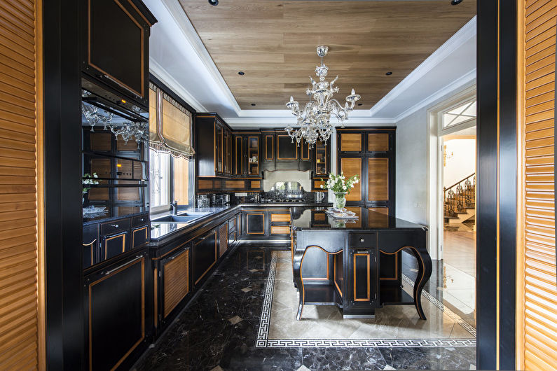 Classic Style Kitchen with Island - Interior Design
