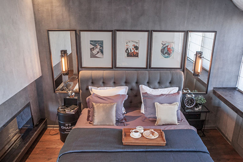 Loft Style Bedroom Design - Floor Finish