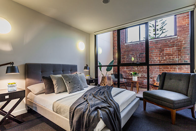 Loft style bedroom design - Furniture