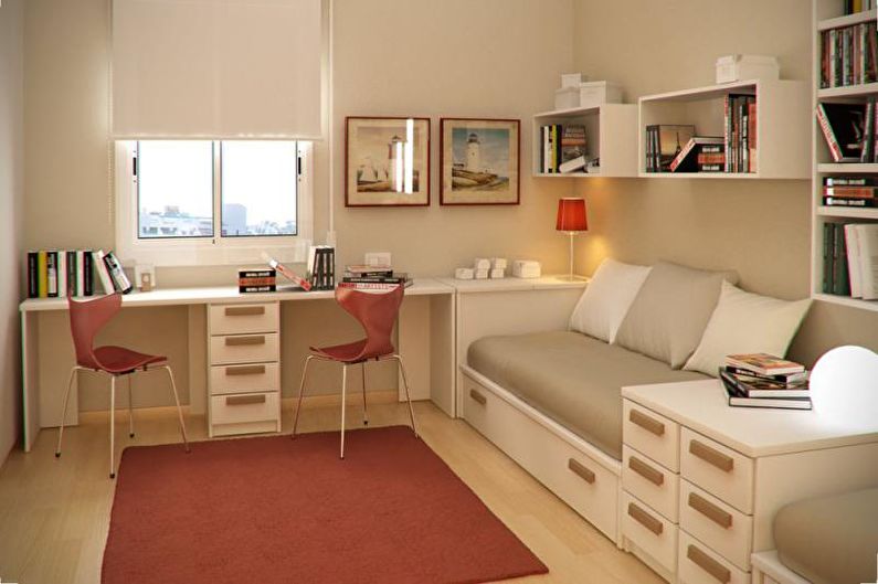 The combination of colors in the interior of the children's room - photo