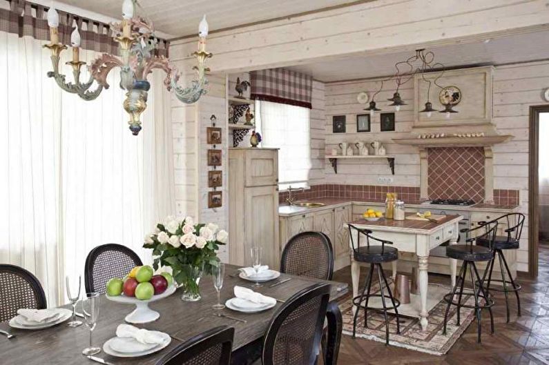 Hytte eller landsted i Provence-stil - Interiørdesign