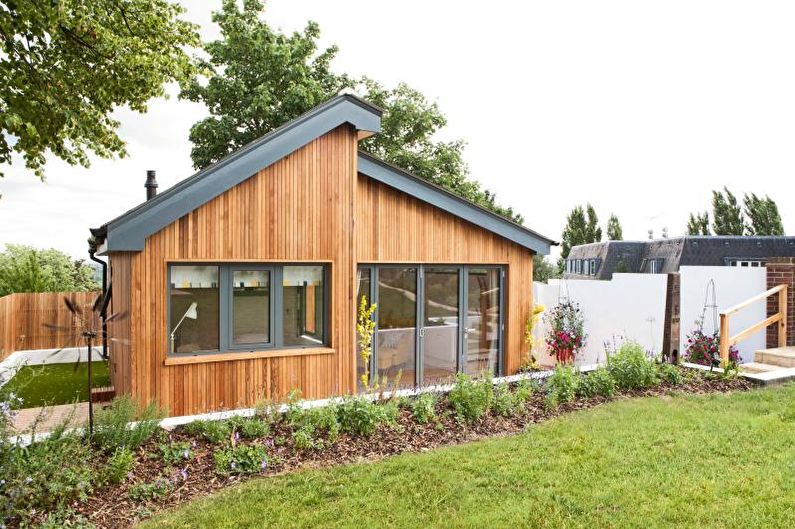 Bubong para sa isang bahay na istilo ng Scandinavian - larawan