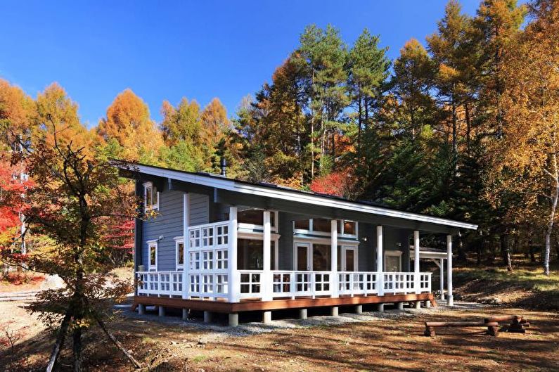Bubong para sa isang bahay na istilo ng Scandinavian - larawan
