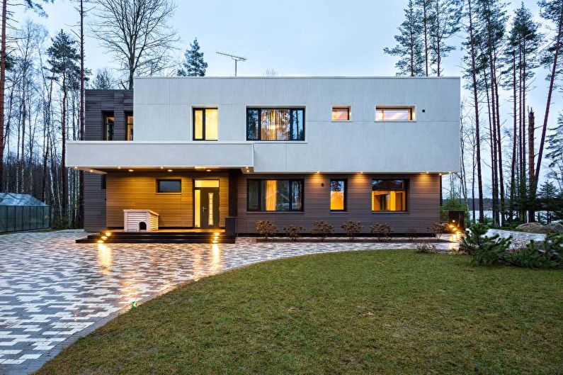 Techo plano para una casa privada - foto
