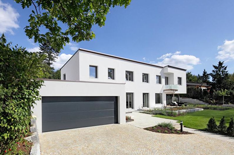 Techo plano para una casa privada - foto