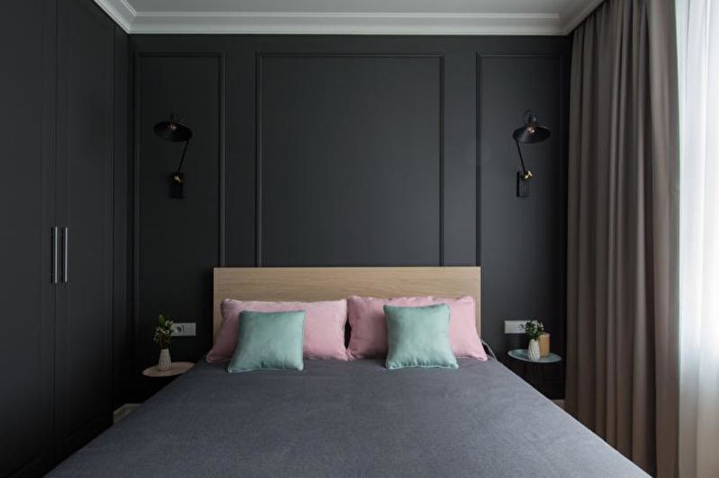 Black Bedroom - Interior Design 2018