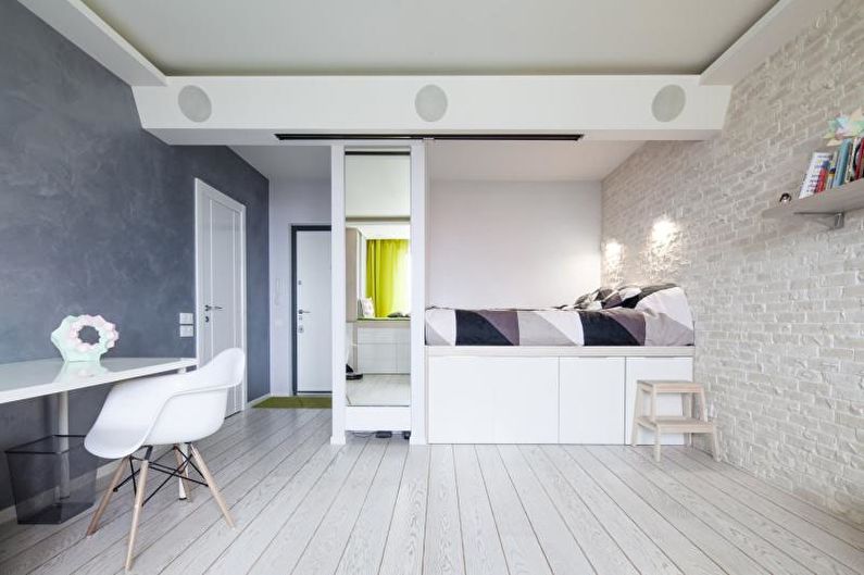 Interior design of a small bedroom 2018