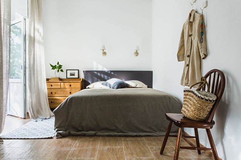 Interior design of a small bedroom 2018