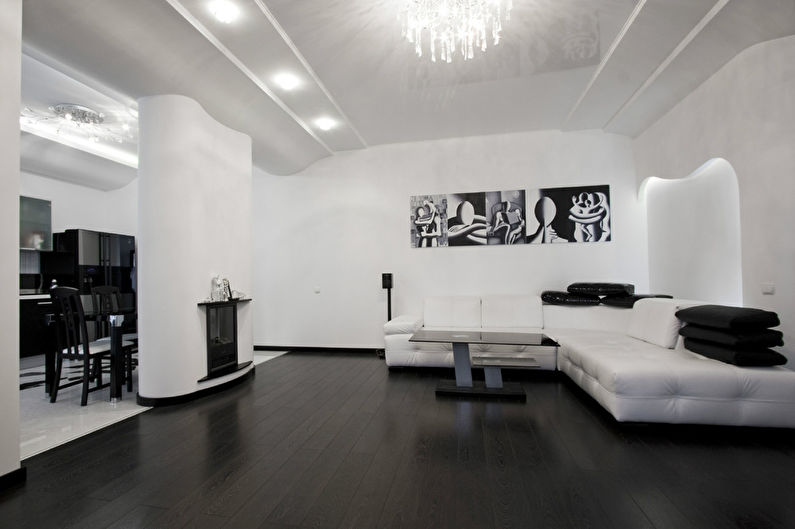 Appartement noir et blanc - photo 3