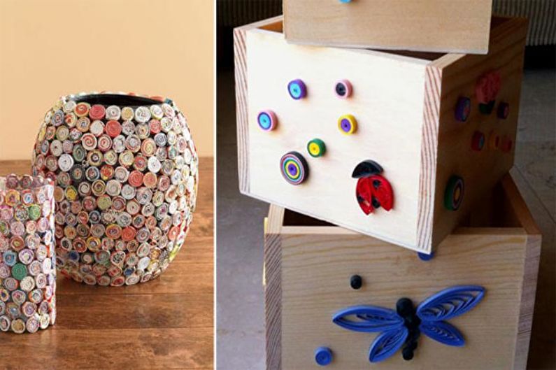 Quilling - Boîtes et canettes