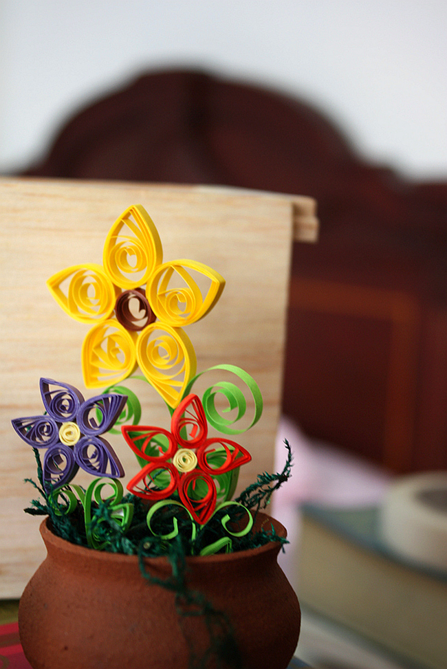 Quilling - Pots de fleurs
