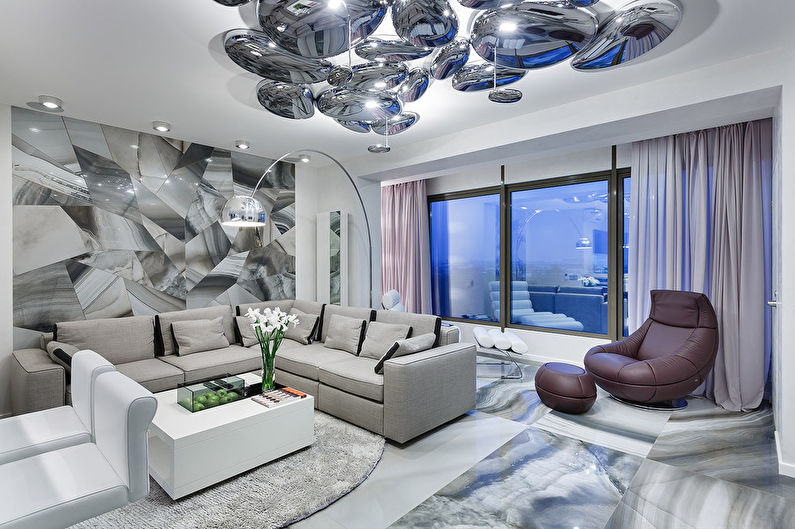 The interior of the apartment 