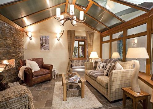 Interior of a cottage or a country house: 70 photo ideas