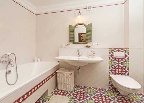 Color combinations in the bathroom: 70 ideas