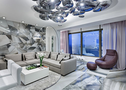 The interior of the apartment 