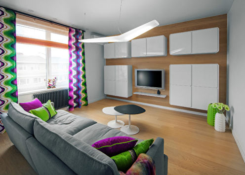 The interior of the apartment 