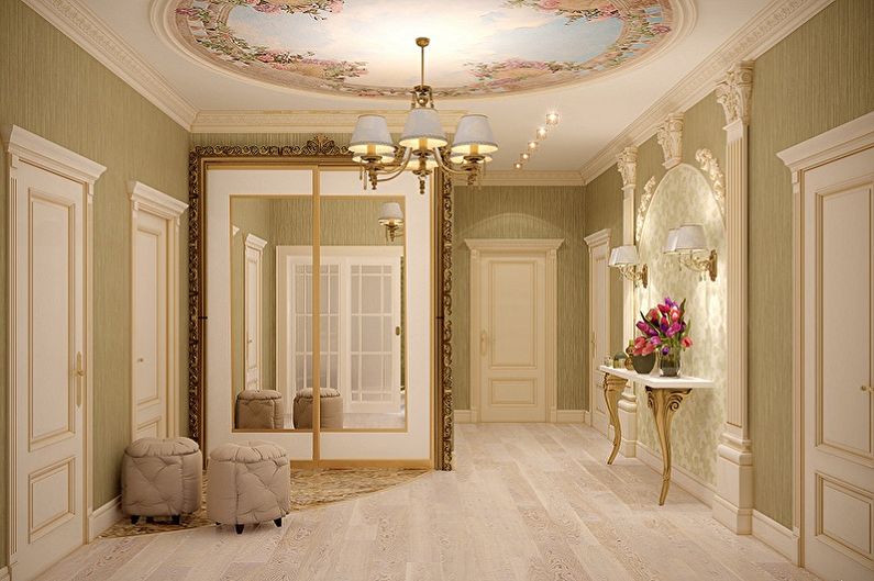 Hallway - Design of an apartment in a classic style