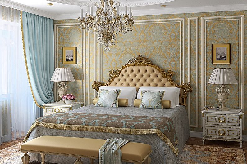 Bedroom - Design of the apartment in classic style