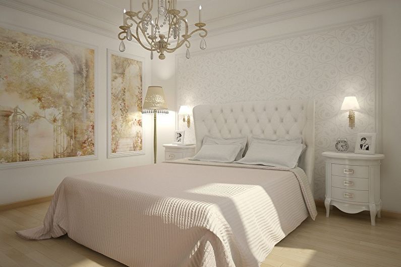 Bedroom - Design of the apartment in classic style