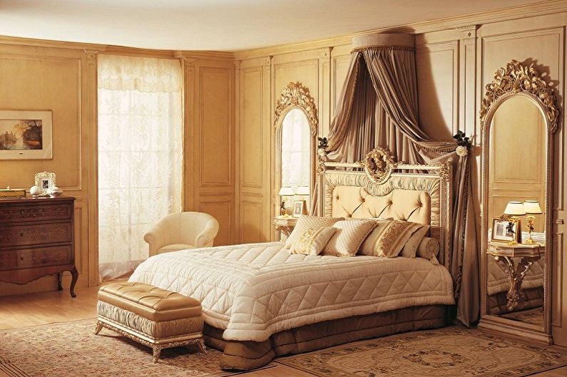 Bedroom - Design of the apartment in classic style