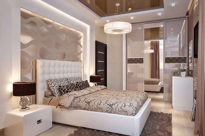 Bedroom design 15 sq.m. - Color solutions