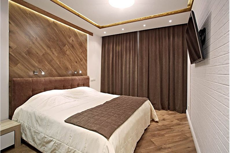 Bedroom design 15 sq.m. - floor finish