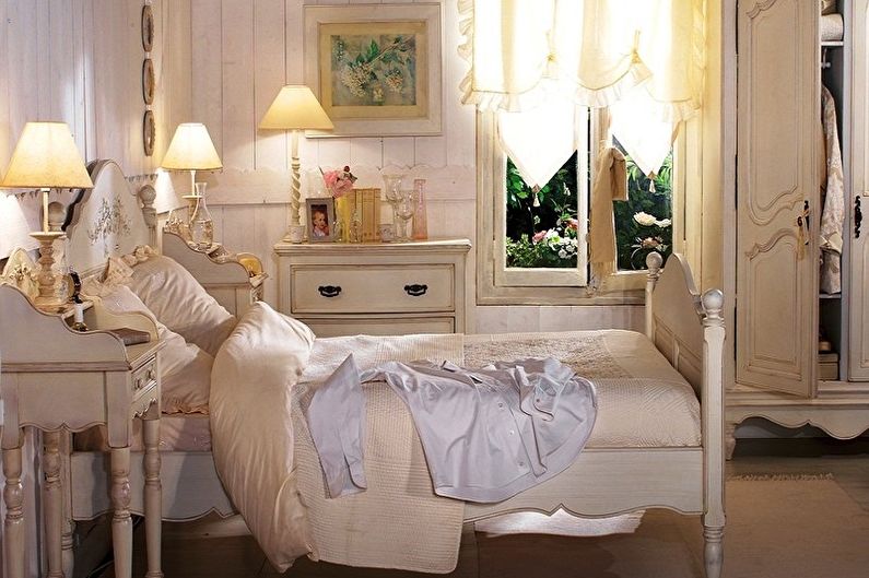 Bedroom 15 sqm in Provence style - Interior Design
