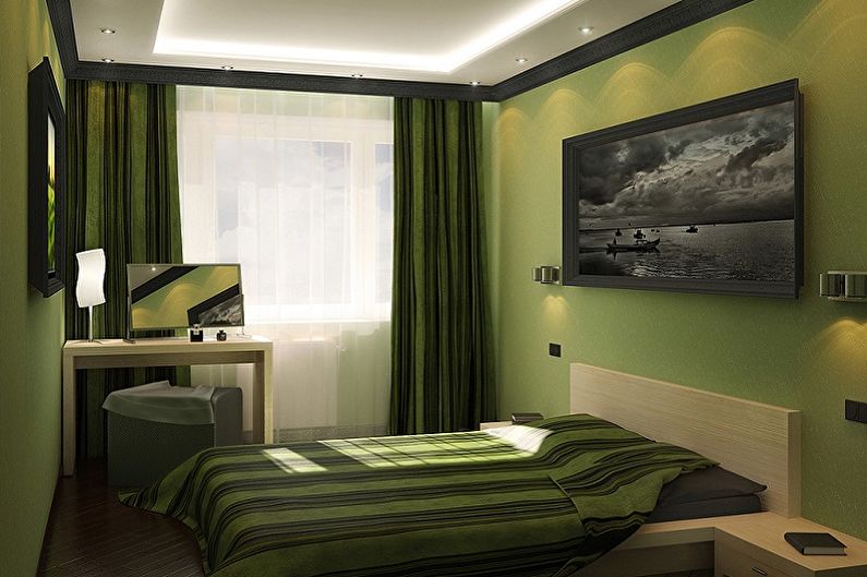 Interior design bedrooms 15 sq.m. - Photo