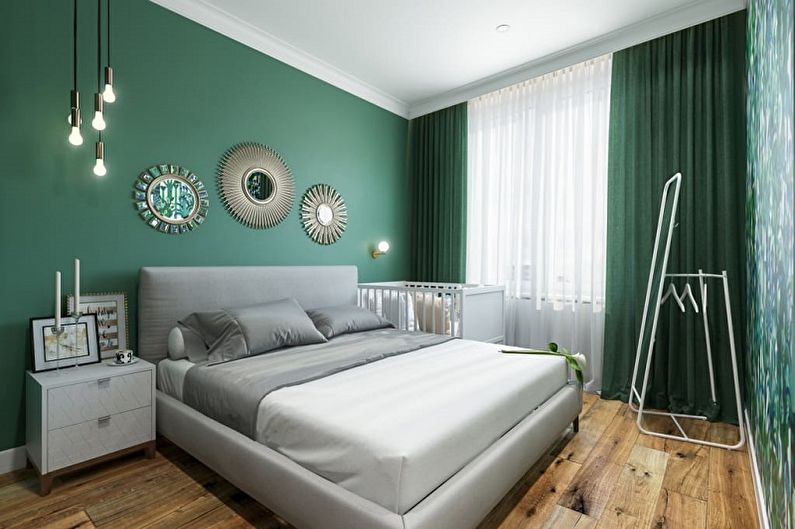 Interior design bedrooms 15 sq.m. - Photo